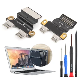 Compatible with Mac Book Air 13" A1932 2018 2019 DC in Power Jack Connector for MacBook Air 13" A2179 A2337 2020 I/O USB-C Board Charging Port Replacement Assembly Accessories with Repair Tools