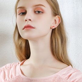 Pig Earrings 925 Sterling Silver Prince Fly Pig Stud Earrings Hypoallergenic Small Cute Pig Jewellery Gifts for Women Girls Sleep Earrings