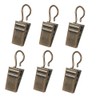 BEELY 40 Pack Metal Curtain Clips Hook Hanging Clamp Hooks