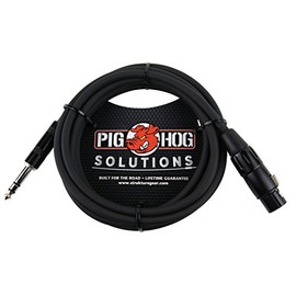Pig Hog PX-TMXF1 1/4" TRS to XLR Adaptor Cable, 10 Feet