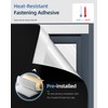 Retractable Blackout Curtains, Blackout Blinds with Hook and Loop Adhesive,No