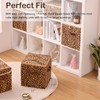 VinneGenzz 2PCS Storage Cubes with Zipper Lid 11 Inch Leopard