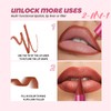 2-in-1 Gradient Matte Lip Liner and Lipstick, Long Lasting and