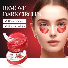 60 PCS Parches Ojos Bolsas y Ojeras, Eye Patches, Máscara Para Los Ojos De Colágeno, Contorno de Ojo Antiarrugas, Anti Edad para Ojeras, Para Eliminac