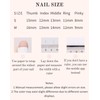 Duotaoii Almond Press on Nails Long Fake Nails Handmade False