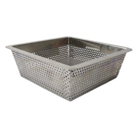 GSW Stainless Steel Floor Sink Drain Strainer Drop-in Basket 8-5/8W x 8-5/8”L x 3”H - Perfect for Restaurant, Bar, Buffet (Drop-in SS)