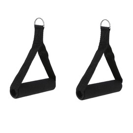 TopHomer 2 Pcs Exercise Pull Handle Resistance Bands Grips Fitness Strap with Soft Grip for Home Fitness, Stretching, Strength Training, Physical Therapy,Elastic Women Men Workout Bands