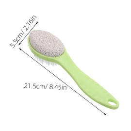 Mikinona 2Pcs Double Sided Foot Exfoliator Tool Durable Pumice Stone Brush with Hanging for Foot Scrubber for Dead Skin and Callus Removal Portable Foot Care