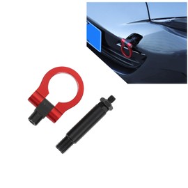 CHEAYAR Track Racing Style Car Front Bumper Tow Hook Compatible with Mazda MX-5 Miata 2016-2024 2025, Car Refitted Front Rear Bumper Trailer Ring Eye Towing Tow Hook Kit Accessories (Red)