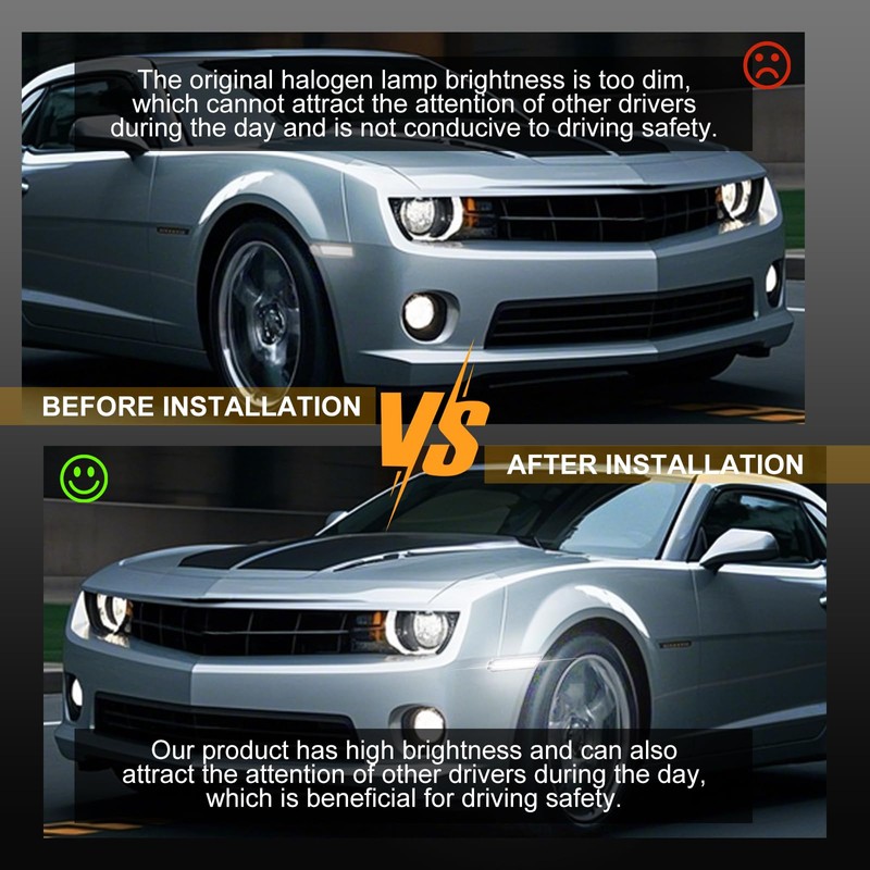 Nrgedzam 2PCS LED Side Marker Lights White Front Side Marker