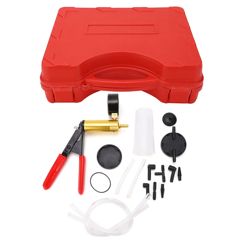 Hand Held Brake Bleeder Tester Set Bleed Kit Vacuum Pump