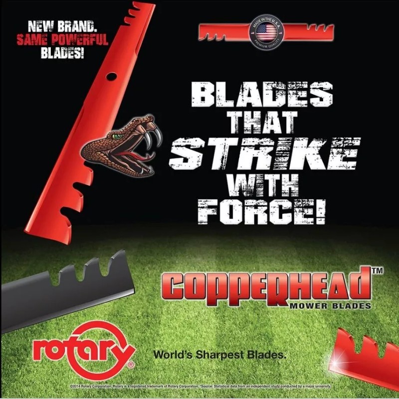 For Exmark COPPERHEAD 3-PACK 52" HD EXMARK HIGH-LIFT BLADES 303146,