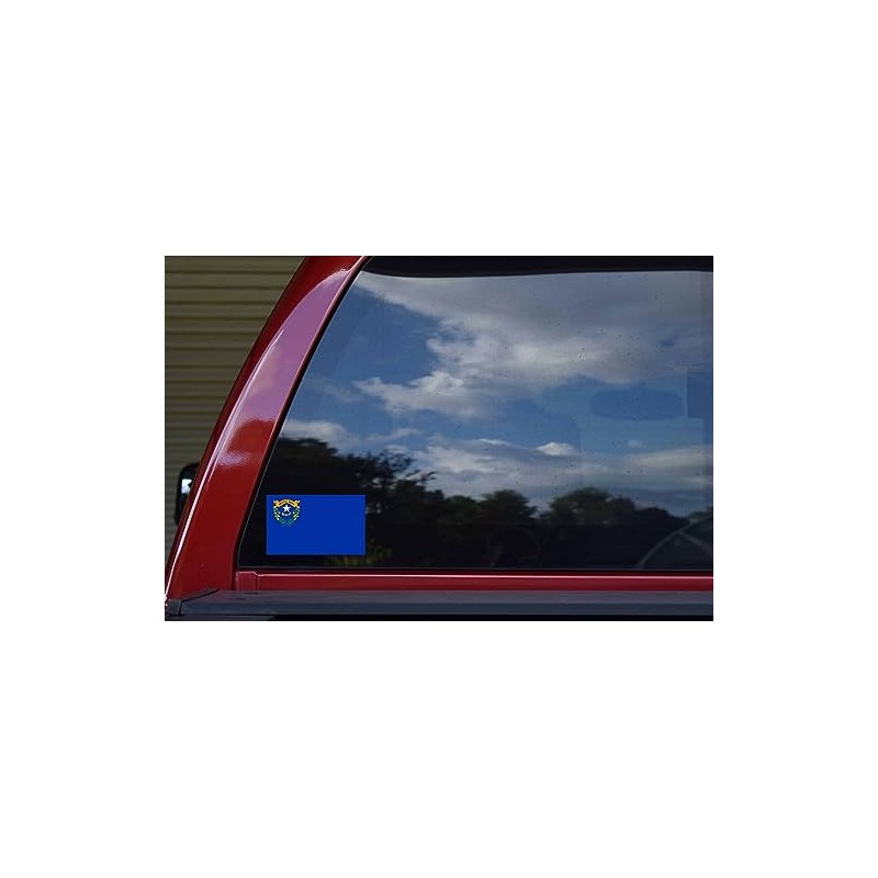 StickerTalk Nevada Flag Vinyl Sticker, 5 inches by 3 inches