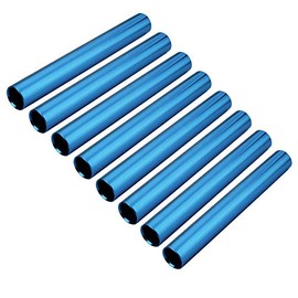 Muka 8 Packs Aluminum Track and Field Relay Batons Sticks Assorted Color Relay Running Race Outdoor Field Tools-Blue