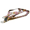 Medium Brown/Multi Stripe Dog Harness: 3/4" Wide, Adjusts 18-24" -