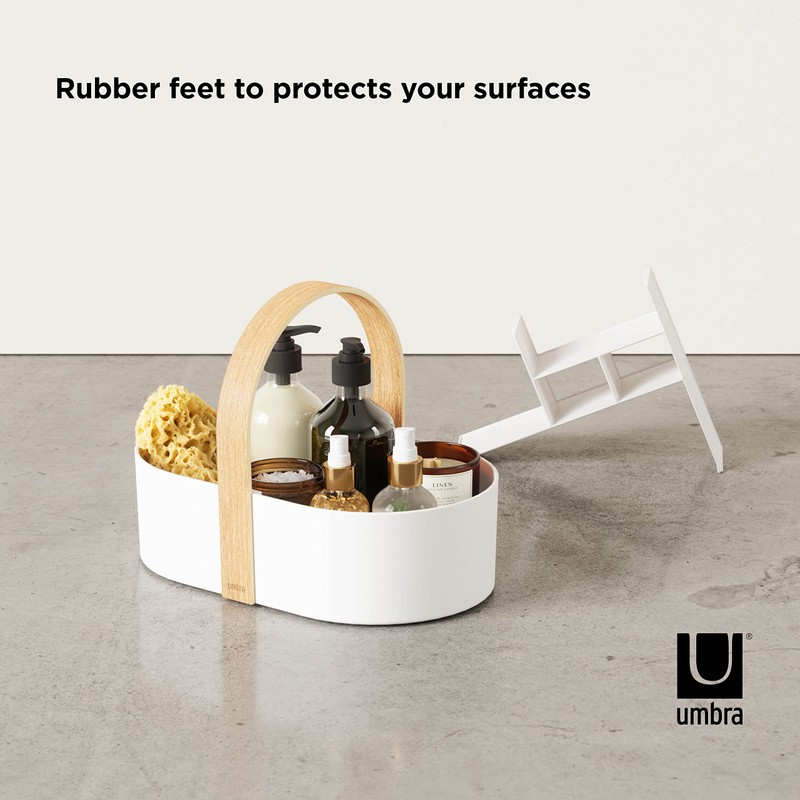 umbra ベルウッド キャディー ホワイト/ナチュラル キッチン 収納 ラック