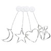 LED Christmas Lights with Suction Cup Snowman Star Moon Heart