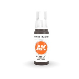 AK Interactive 3rd Gen Acrylic Hull Red 17ml