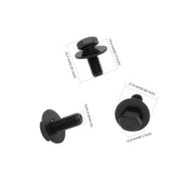 BBMTA Replacement 12.8mm Top Front Skid Plate Bolts and Skid Plate Gasket Fits to-yo-ta 4Runner Tacoma FJ Cruiser Sequoia Land Cruiser Tundra Skid Plate Bolts (8Sets)