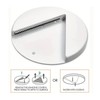 Under Cabinet Can Opener, Universal Lid Opener with Mounting Hardware,