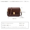 MFFOR Women's Shoulder Bag, Genuine Leather, 2-Way with 2 Straps,