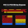 GLOTRENDS 200mm PCIe 5.0 Riser Cable for RTX5090 RTX4090 RX9070