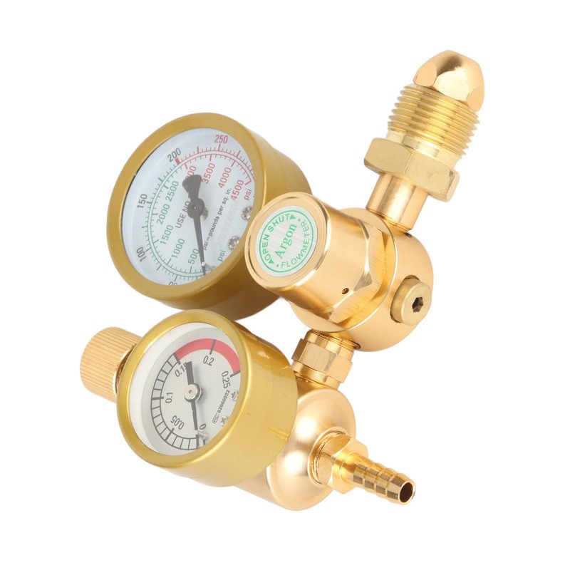 Oumefar Welding Gas Regulator Argon CO2 Regulator, Compatible with Mig