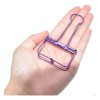 Clips De Carpeta Extra Grandes Morados 15 Unidades