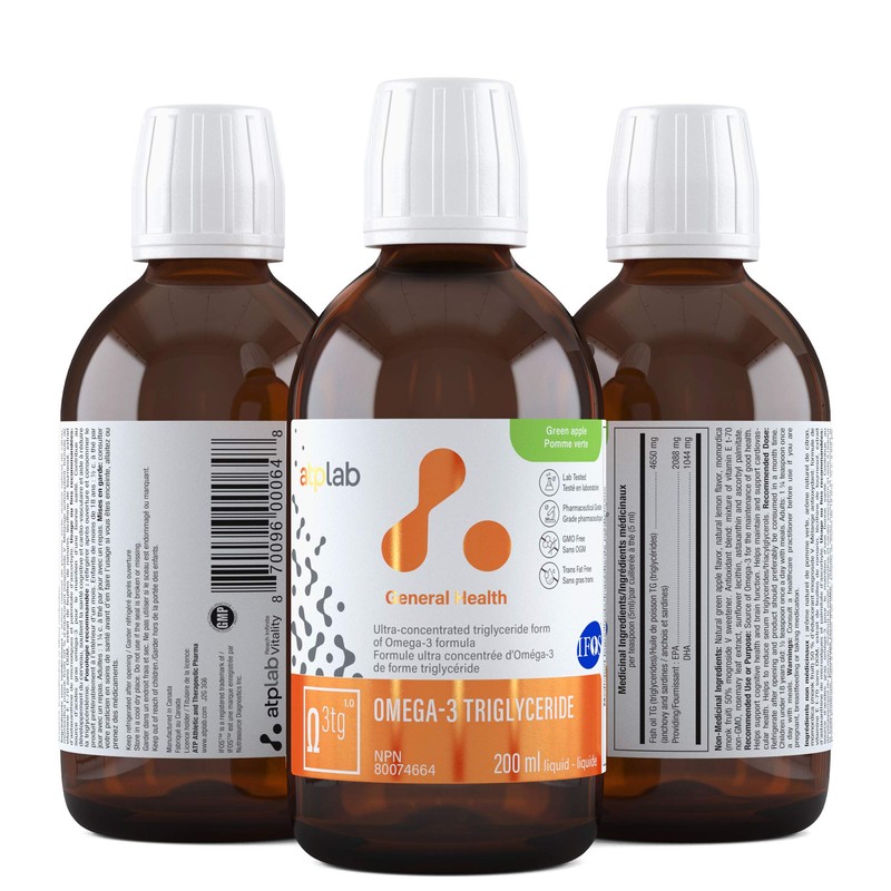 ATP LAB - Omega 3 Fish Oil Triglyceride Form 200ml