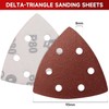 PMIQSA Pack of 90 80 Grit Delta Sandpaper Triangular Sanders