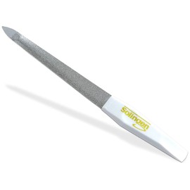 Nail File Hollow File from Solingen Manicure Sapphire Nail File Made in Germany Fine/Coarse Pedicure File in Various Lengths Nail Care for Hands and Feet (15 cm, Nail File/Hollow File White)
