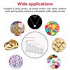 800 Pieces Small Ziplock Bags Clear Jewelry Bags, 4 Assorted