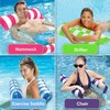2Pcs Inflatable Pool Floats Adult Size Water Hammock,4 in 1