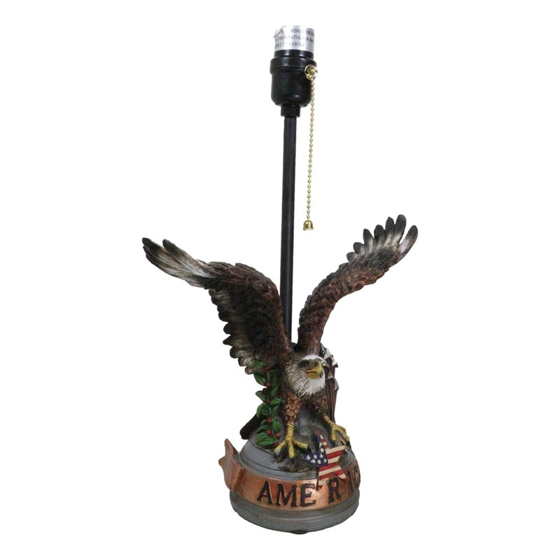Ebros Gift Patriotic Bald Eagle With American Flag Star Memorial