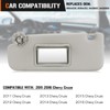 Left Driver Side Sun Visor for 2011-2016 Chevy Cruze Grey