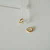 Gold&Deer 14k Goldfield Basic Mini Round Ring Earrings 4 size
