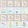 Samcos Drawing Template Stencil Sheet, Set of 20, Openwork Carving,