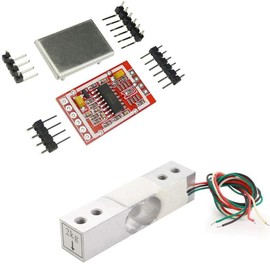 Aihasd 2 kg Digital Load Cell Weight Sensor Portable Electronic Kitchen Scales + HX711 AD Weighing Sensors Weighing Module Metal Shield for Arduino