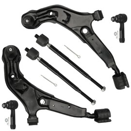 BRTEC 4WD Suspension Kit 1998 1999 2000 2001 for Nissan Altima 2 Front Lower Control Arms w/Ball Joints + 2 Outer Tie Rod Ends + 2 Inner Tie Rod Sets