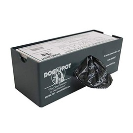 DOGIPOT 1008-1 Single Bag Roll Dispenser for Inside Use Only, Polyethylene, Forest Green