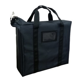 Briefcase Style Locking Document Bag (Black)