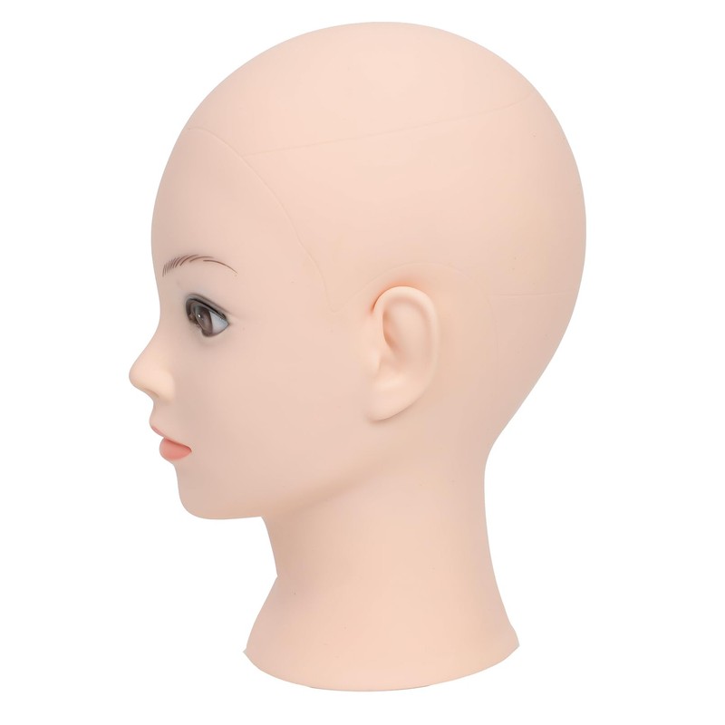 Female Cosmetology Bald Mannequin Head for Wigs Making Wig Display