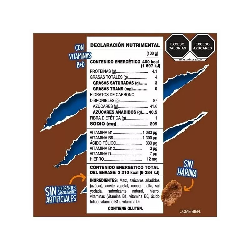 Kellogg's CEREAL MEXICANO ZUCARITAS SABOR CHOCOLATE - CHOCOLATE FROSTED FLAKES