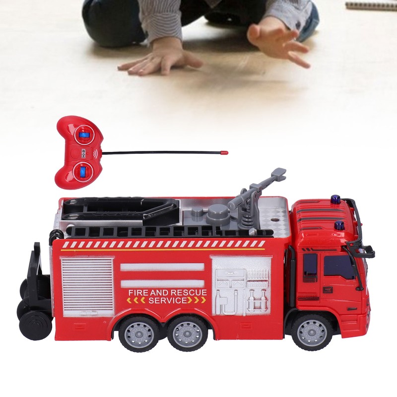 1:30 Fire Fighting Truck Model Remote Control Light Sound Simulation