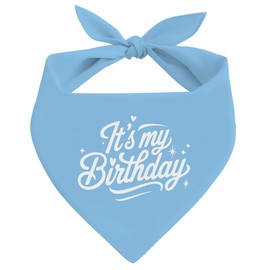 It’s My Birthday Dog Bandana, Birthday Girl Boy, Dog Bandana, Bule Pet Dogs Scarf Accessories, Pet Dogs Triangle Scarf, Pets Muffler for Small Medium, Pets Lovers Gift