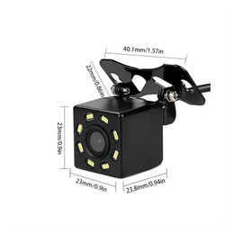 Camera Dash Cam Universal 4LED 8LED 12 LED Night Vision Reversing Automatic Parking Monitor Waterproof Camera Car Rear View Camera Car Reversing Camera(4LED)