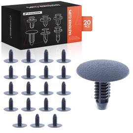 A-Premium 20PCS Nylon Trim Panel and Hood Insulation Retainer Clips Compatible with Ford F-150, F-250, Focus, Transit, Mustang, Expedition, Ranger & Lincoln Navigator & Mercury Lynx - For 8mm Hole