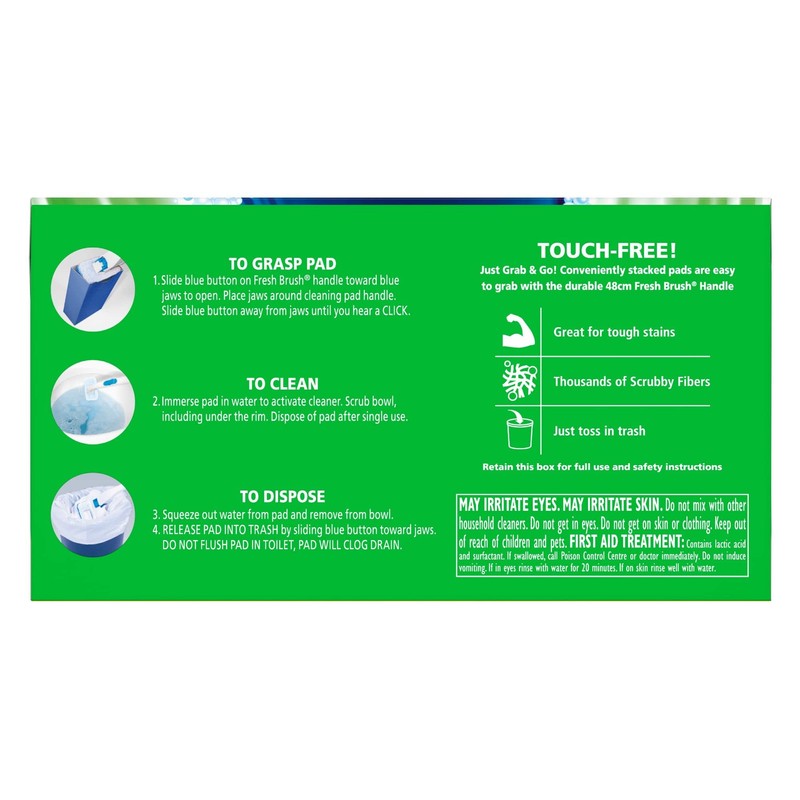 Fresh Toilet Brush Refills - 8 Pack