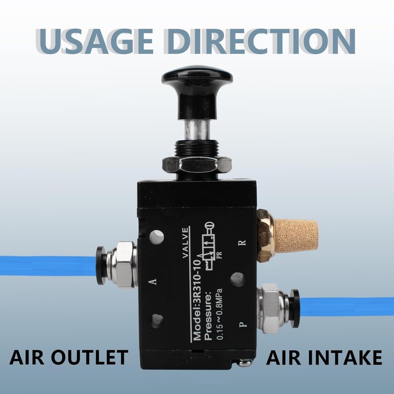 Innfeeltech 1 Pcs Air Hand Lever Operated Valve 3 Way