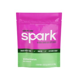 AdvoCare AdvoCare Spark Vitamin & Amino Acid Supplement - Focus & Energy Drink Powder Mix with Vitamin A, B-6, C & E - Also Includes L-Carnitine & L-Tyrosine - Water Melon, 14 Stick Packs